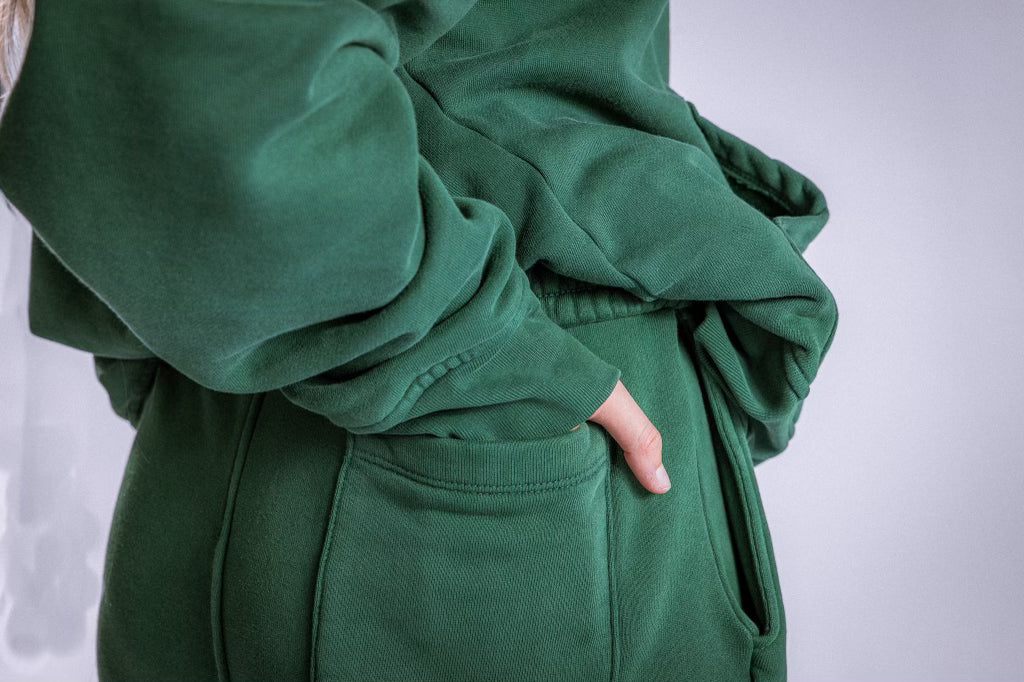 GREEN FLEECE SWEATPANT