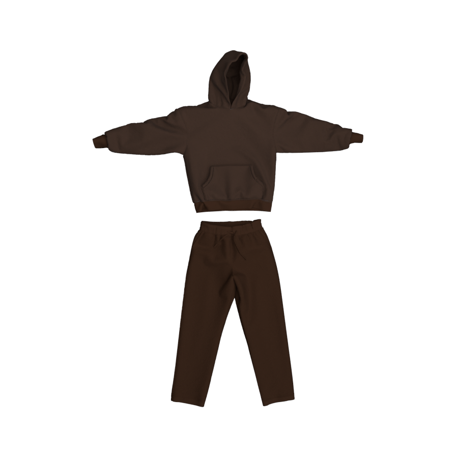 BROWN SWEATSUIT BUNDLE