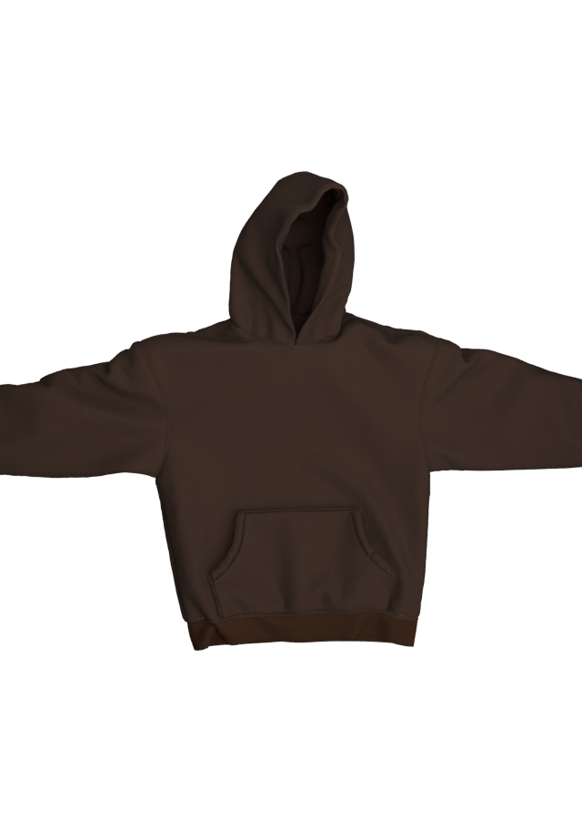 BROWN FLEECE HOODIE